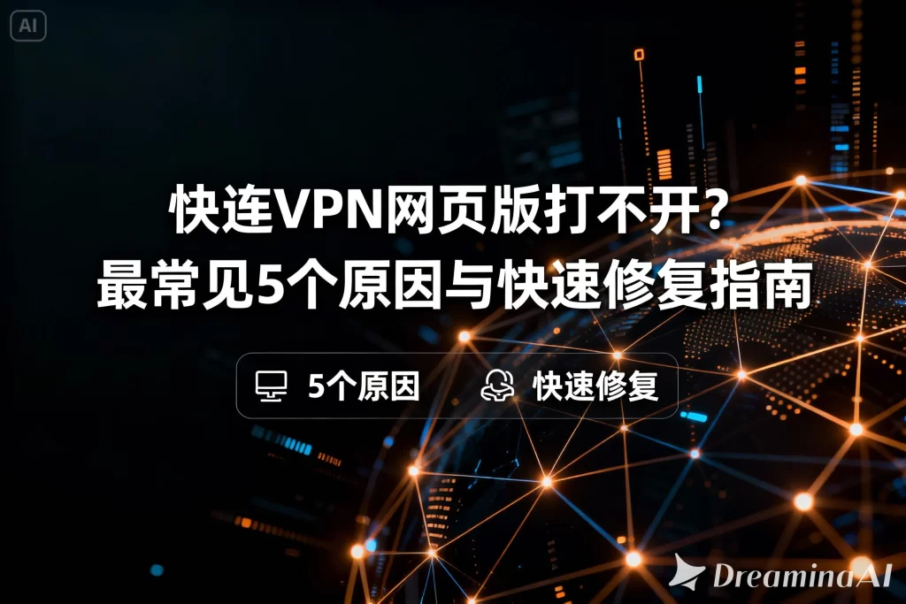 快连VPN网页版打不开？最常见 5 个原因与快速修复指南